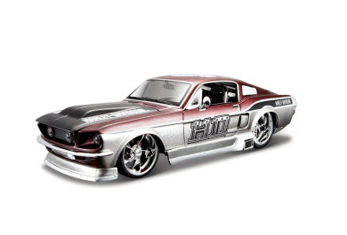 Maisto Harley Davidson Custom, 1967 Ford Mustang GT, 1:24