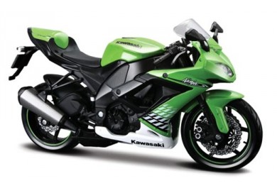 Motorka Kawasaki Ninja ZX-10R (2010) Zelená, Maisto 1:12