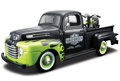 Maisto Harley Davidson 1948 Ford F-1 Pickup a 1948 FL Panhead, 1:24